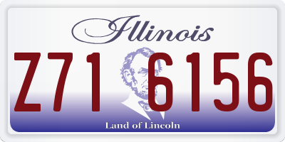 IL license plate Z716156