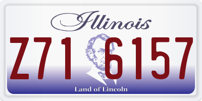 IL license plate Z716157