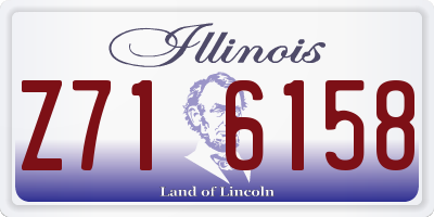IL license plate Z716158