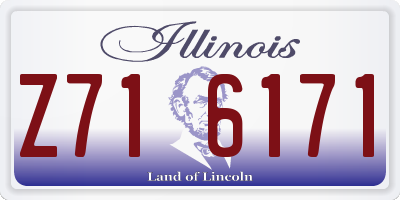 IL license plate Z716171