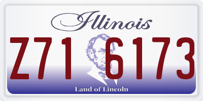 IL license plate Z716173