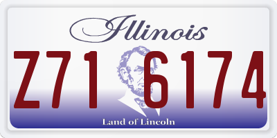 IL license plate Z716174