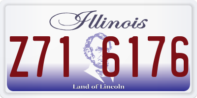 IL license plate Z716176