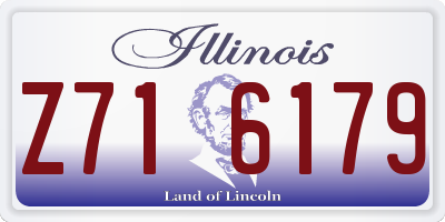 IL license plate Z716179