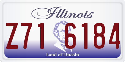 IL license plate Z716184
