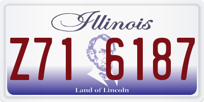 IL license plate Z716187