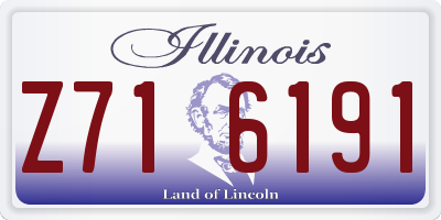 IL license plate Z716191