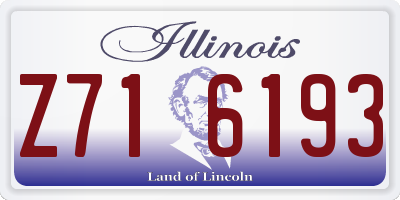 IL license plate Z716193
