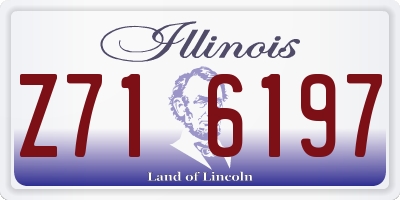 IL license plate Z716197