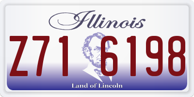 IL license plate Z716198