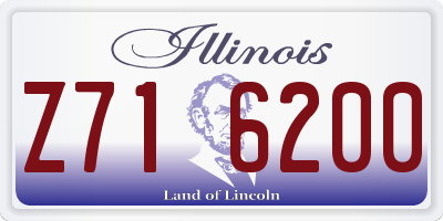 IL license plate Z716200