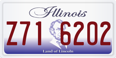 IL license plate Z716202