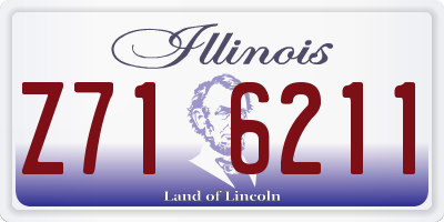 IL license plate Z716211