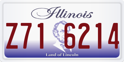 IL license plate Z716214