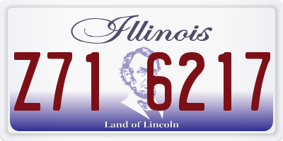 IL license plate Z716217