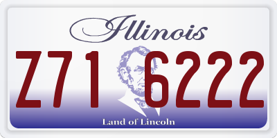 IL license plate Z716222