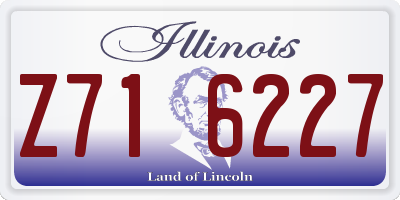 IL license plate Z716227