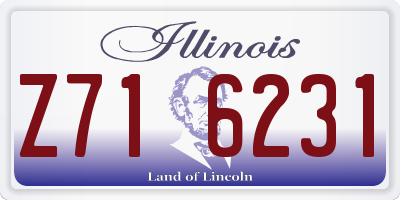 IL license plate Z716231