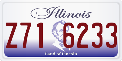 IL license plate Z716233