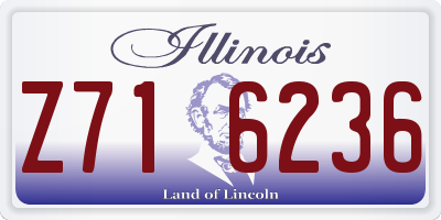IL license plate Z716236
