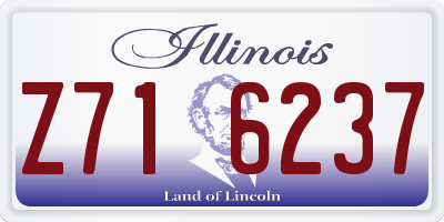 IL license plate Z716237