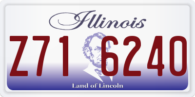 IL license plate Z716240