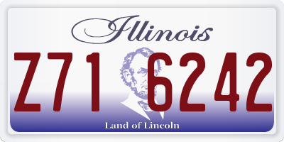 IL license plate Z716242