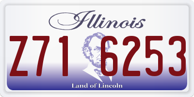 IL license plate Z716253