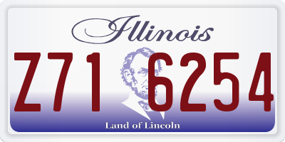 IL license plate Z716254