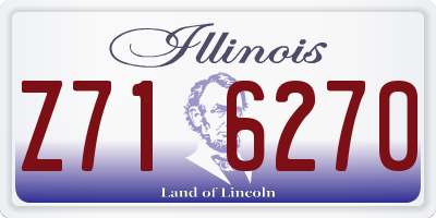 IL license plate Z716270