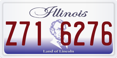 IL license plate Z716276