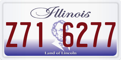 IL license plate Z716277