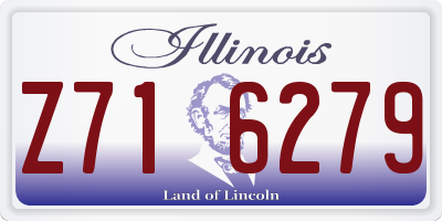 IL license plate Z716279