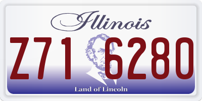 IL license plate Z716280