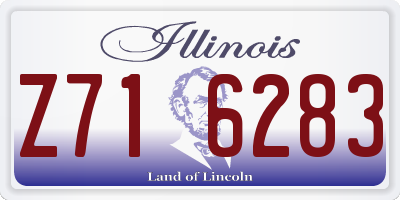 IL license plate Z716283