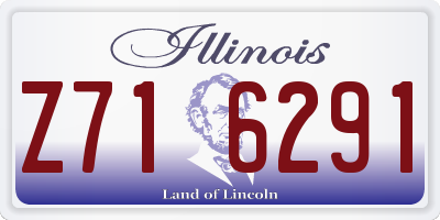 IL license plate Z716291