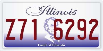 IL license plate Z716292