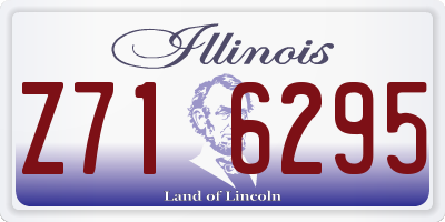IL license plate Z716295