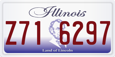 IL license plate Z716297