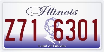 IL license plate Z716301