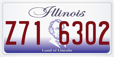 IL license plate Z716302