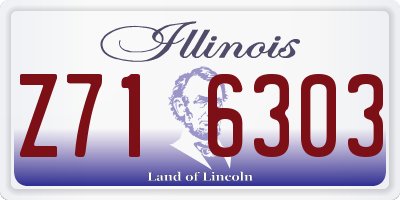 IL license plate Z716303