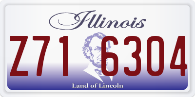 IL license plate Z716304