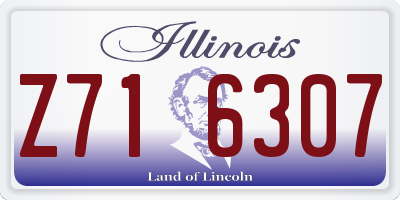 IL license plate Z716307