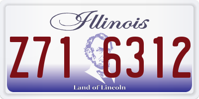 IL license plate Z716312