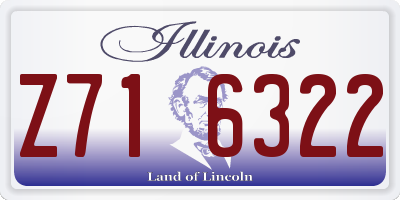IL license plate Z716322