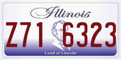 IL license plate Z716323