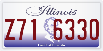 IL license plate Z716330