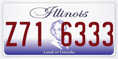 IL license plate Z716333