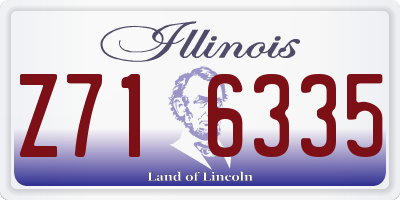 IL license plate Z716335